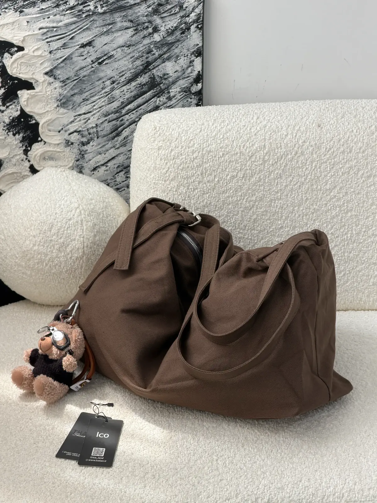 کیف شل کتان گیشا — نمای اصلی محصول